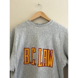 Vintage 90s BC Boston College Law Reverse Weave Crewneck Sweatshirt Mens Small